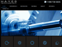 Tablet Screenshot of hayesms.com